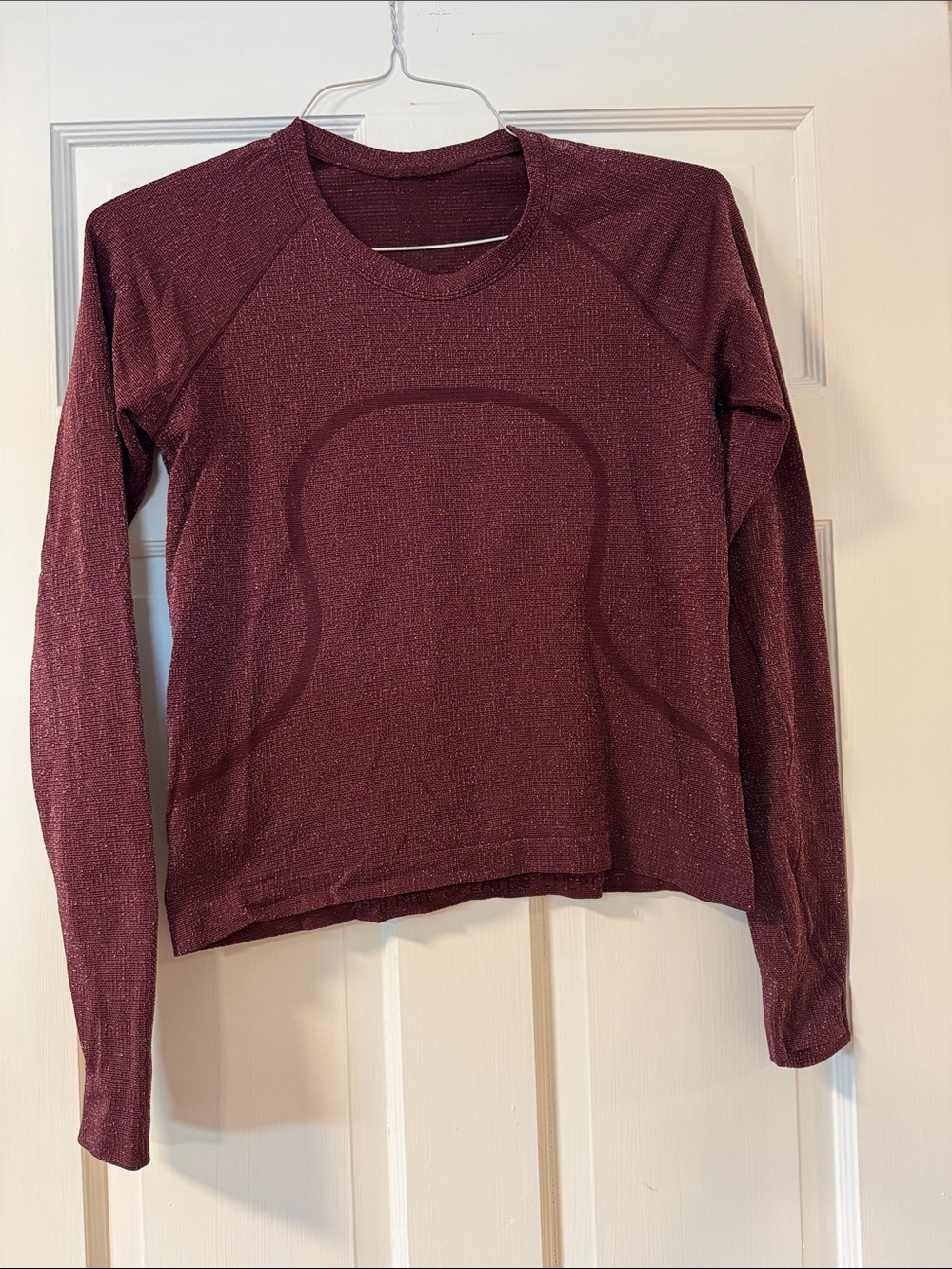 lululemon athletica Long-Sleeve Crew in Deep Wine Shimmer